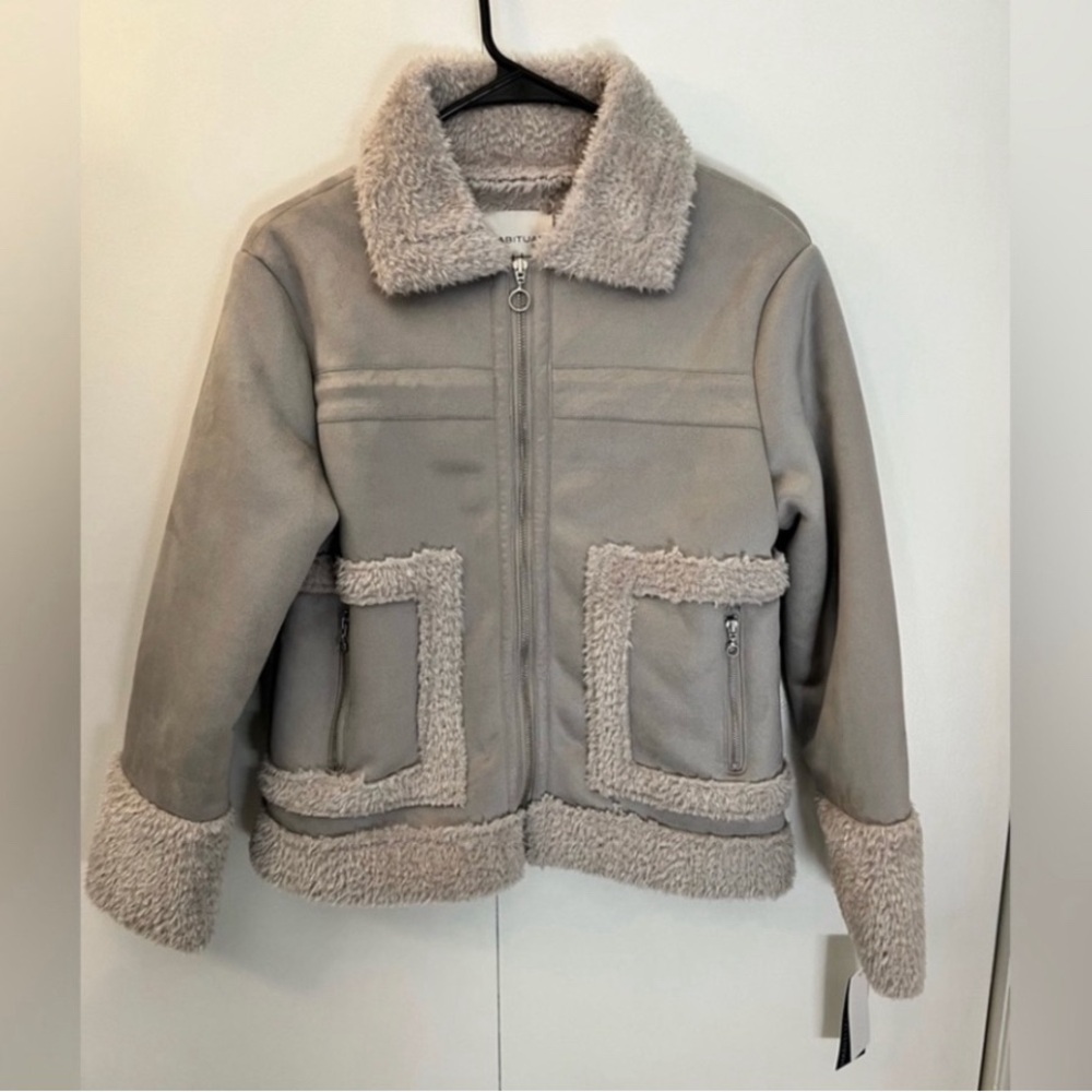 New! Habitual kids. Faux fur jacket. Size 14.